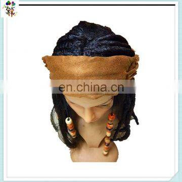 Caribbean Pirate Scarf Beaded Halloween Party Wigs HPC-0028
