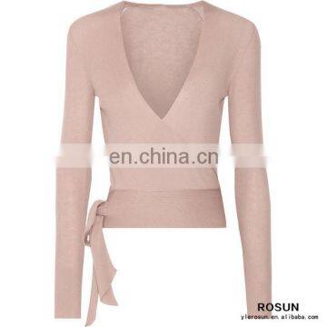 Formal Suits for Women Deep V Neck Cashmere Pullover Sweater photo-4