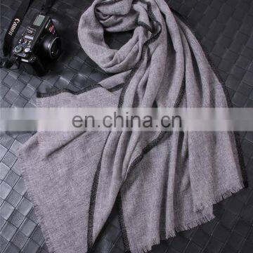 manufacturer costom autumn winter men women fashion embroidery cashmere scarf ladies plain color fringe pashmina scarf shawl