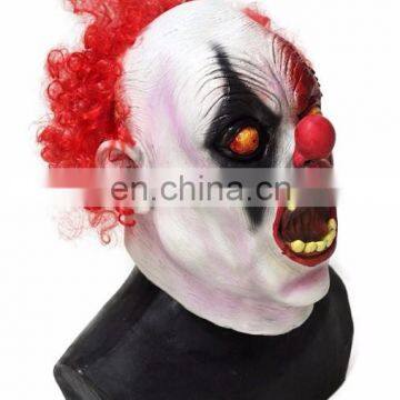 Halloween Clown Cosutme Latex Head Mask for Adult Masquerade