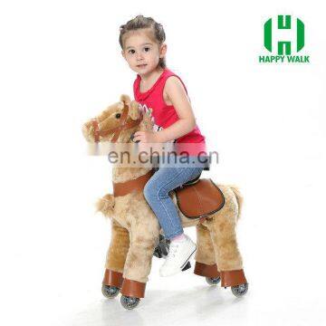 HI indoor playground lovely stuffed animals mechanical ride on horse toy pony