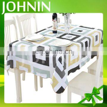 Hot selling professional customized polyester printed square home table cloth