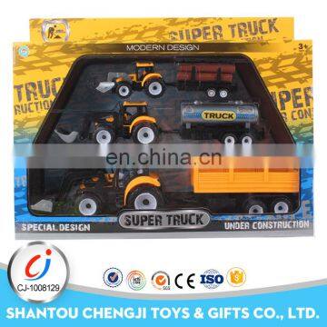 Factory newest arrival friction plastic super trailer truck toys