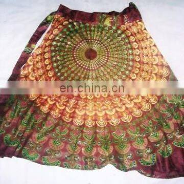 RAYON PRINTED 100 PCS LOT OF LADIES SKIRTS Indian photo-2