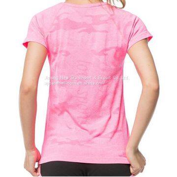 Women's Super Soft Function Seamless Outdoor Sport Gym Run Yoga Short Sleeve Sports Athletic Top T-shirt Fast Dry photo-2