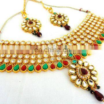 INDIAN ETHNIC BRIDAL KUNDAN JEWELLERY-POLKI STONE WEDDING WEAR JEWELRY-INDIAN ETHNIC JEWELRY-KUNDAN WEDDING WEAR JEWELLERY 2015