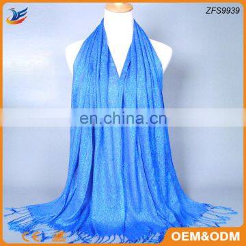 Comfortable new design women blue head scarf