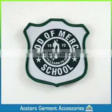 Custom Clothing Iron Woven Badges Leather Jacke Wholesale Jeans Sewing Machine photo-4