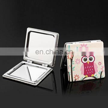 Portable travel mirror compact folding makeup mirror