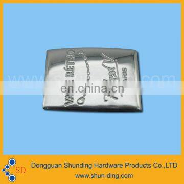 Zinc alloy shiny siver metal label