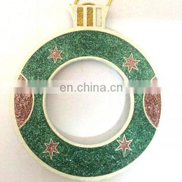 2016 round photo frame picture frame christmas tree ornaments