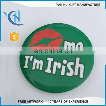 Wholesale Promotional Cheap Custom Logo Metal Tin Paper Pin Button Badge