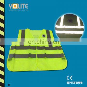 Reflective Safety Vest With CE EN13356 For Roadway Safety