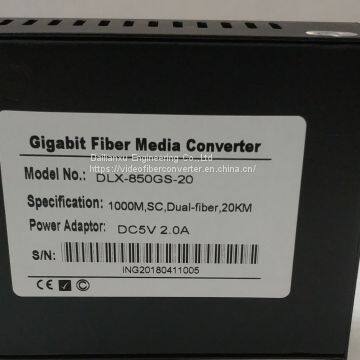 HD IP Camera to Fiber Converter Gigabit Ethernet Fiber Optic Transmitter and Receiver Single Port Fiber Media Converter photo-2