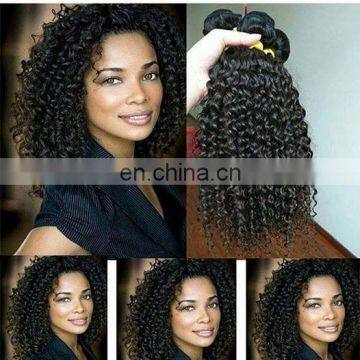 2017 hot sale wholesale kinky curly indian hair human hair weave