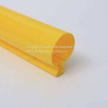 Custom PC PMMA PVC ABS PP PE materials plastic Extrusion Plastic Profiles