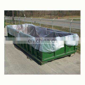 8 Mil Black Open Top Drawstring Dumpster Container Liners