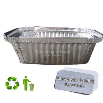 Half Size Pans with Lids, [100 Pack] Foil Pans for Chafing Racks, Takeout and Catering Aluminum Pans, Aluminum Roasting Pans Disposable, Aluminum Pans for Toaster Oven(670 ML)