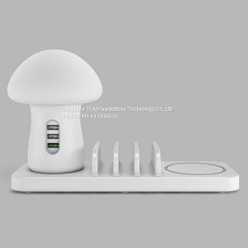 Tenee T-PC00601 Usb ,fast and Wireless Multifunction Charger With Led Table Lamp photo-4
