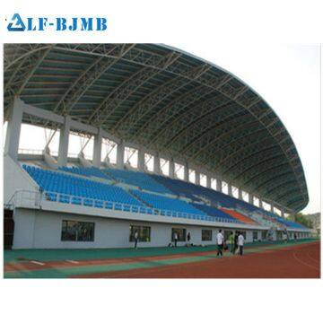 Professional Supplier Prefab Metal Steel Truss Frame Structure Stadium Bleachers Roof Canopy