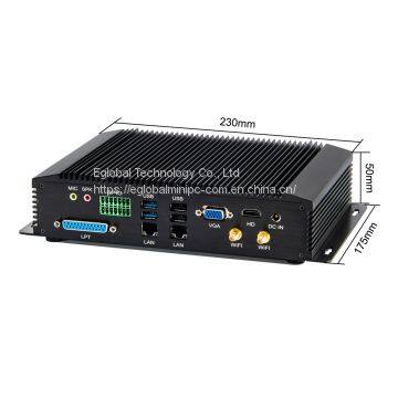 EGLOBAL I5 Industrial pc for POS Sysytem G5 Core i5 4200U Fanless 6*COM, 1*LPT, 1*GPIO, Dual Lan 4K Support photo-3