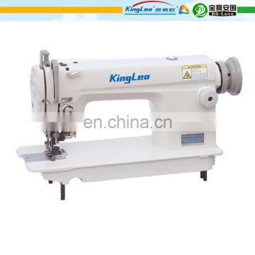 Single needle lockstitch sewing machine with edge-trimmer