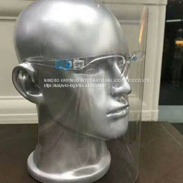 Plastic protection anti-fog disposable disposable full face shield with frame