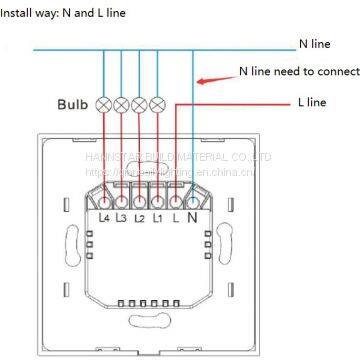 Smart WIFI Touch Wall Switch Eruope and UK Standard/1-4 Ways photo-3