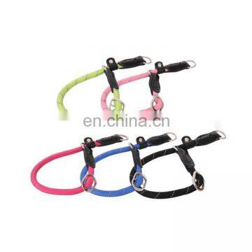 Comfortable Reflective Nylon Dog Leash &Slip Collar