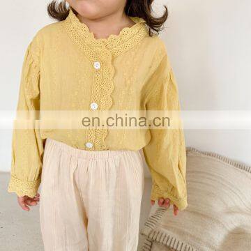 6184 Kids Clothes Spring Latest Fashion Baby Girl Comfortable Embroidered Blouse