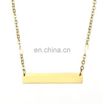 DIY Necklace Women Name Necklace Jewelry Stainless Steel Bar Necklace Jewelry photo-4