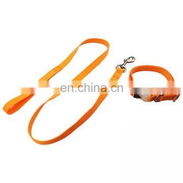 Nylon Collar and Leash Set Factory Price Dog Collar and Leash Simple Design and Color photo-2