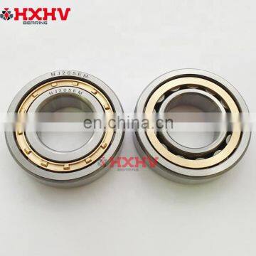 NJ205 NJ205EM 25x52x15 Brass Cage Cylindrical Roller Bearing 25x52x15mm