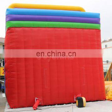 Home Garden Backyard Vertical Rush Inflatable Obstacle Course Slide With Rocket Climb Slide Game photo-5