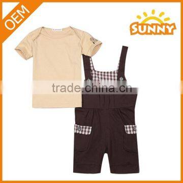 New Design wholesale 2pc Tee & Shortall Baby Boy Clothing Set