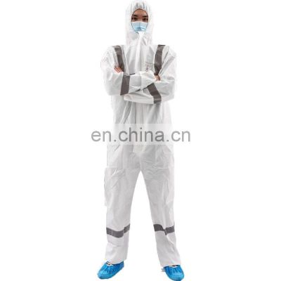 Microporous Disposable Coverall Type 5/6 Coverall With Protective And Comfort