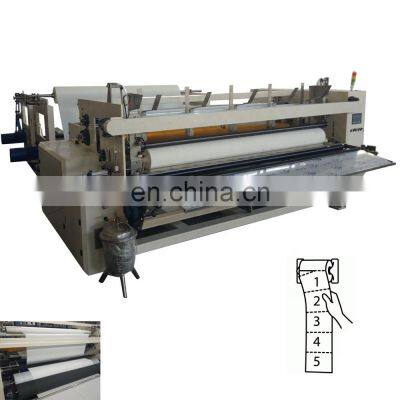 Full automatic small toilet paper perforating machine