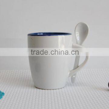 ceramic mug with spoon