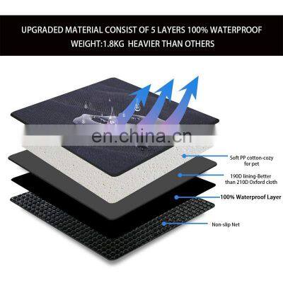 Custom Non-Slip Waterproof Pet Car Seat Cover Car Dog Mat Side Flaps photo-5