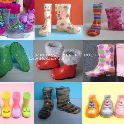 Various Colour Kids PVC Rain Boots, Rain Boot Children, China Rain Boot, Child Rain Boots, Transparent Kid Rain Shoes