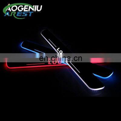 LED Car Door Sill Scuff Plate for Lexus RX450h RX (L1) RX350L RX 350L 2000- 2020 Luminous Door Pedal Cover Trim Car Accessories