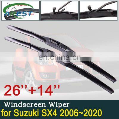 Car Wiper Blades for Suzuki SX4 2006~2020 Maruti SX-4 S-Cross Front Windscreen Wipers Car Accessories Stickers 2007 2008 2009