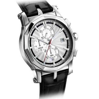 Stainless Steel Multi-function Watches Man Quartz Chronograph Watch