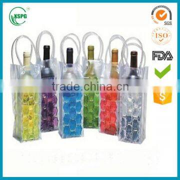 customized wine cooler plastic pvc bag with handle