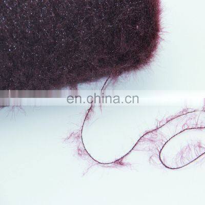Factory Direct Supply 1.3 cm Mink Wool Autumn and Winter Fancy Yarn Feather Yarn Knitting Yarn photo-5