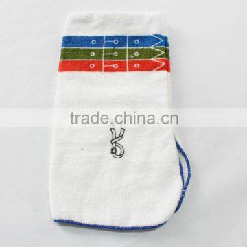 White Cup Cover Towels 100% Cotton With R Pattern photo-2