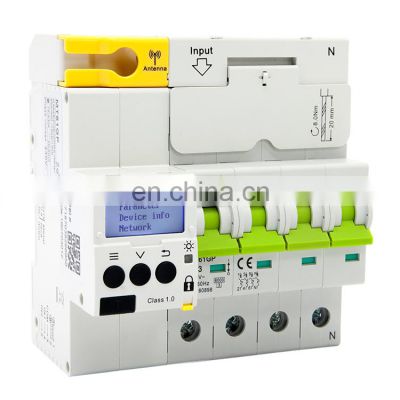 Rs485 Power Meters Modbus Kwh Three Electronic Wireless Din-rail Remote Control Electric Lcd Display 3 Phase Din Rail Energy Met