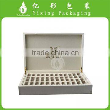 OEM customed PU leather packaging box with EVA foam for perfume