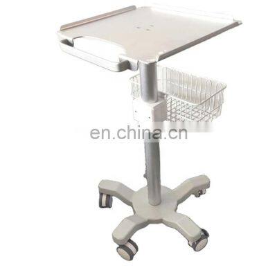 Good quality stainless steel medical instrument Electrocardiograph ECG machine trolley for hospital