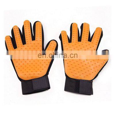 Black Blue Orange Green Pink Pet Grooming Glove Silicone Pet Glove photo-4